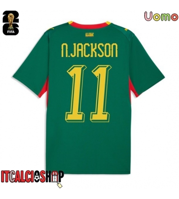 Senegal Nicolas Jackson #11 Seconda Maglia Mondiali 2026 Manica Corta
